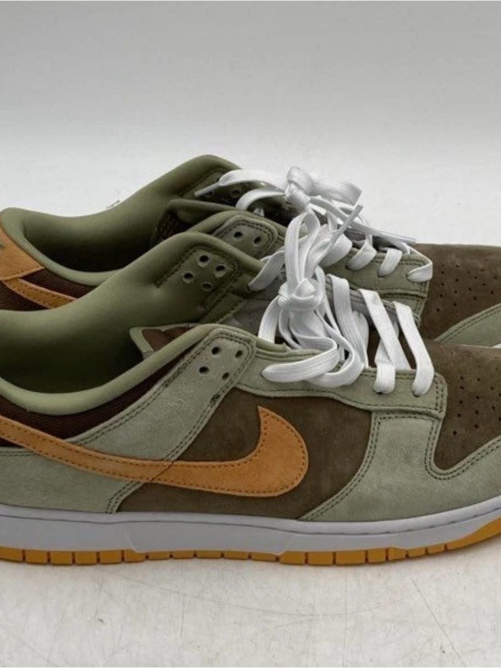 Nike Dunk Low Dusty Olive Low Top Suede Colorblock DH5360-300 2021 size 12.5